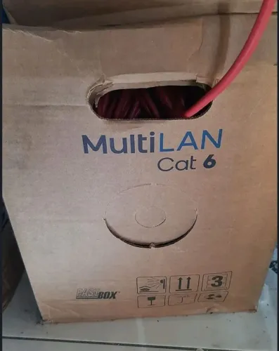 Vendo Caixa de Cabo UTP cat 6 Furukawa vermelho 