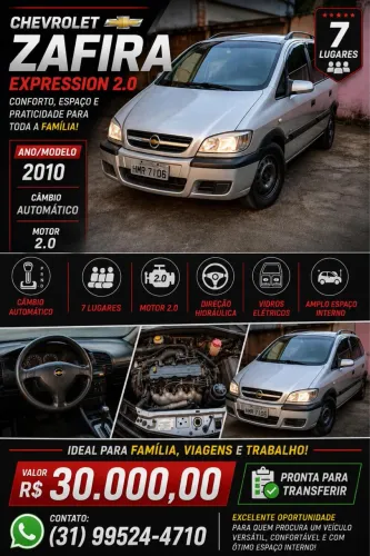 Chevrolet Zafira Expres. 2.0 MPFI Flexpower 5P AUT 2010