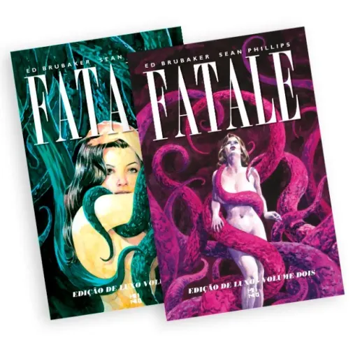 Coleção Completa Fatale em 2 Volumes - Quadrinho (HQ) de Ed Brubaker (Novo e Lacrado)