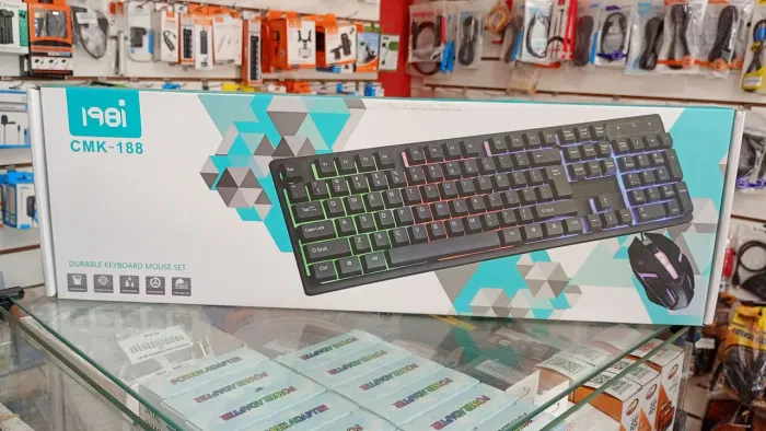 Kit Teclado e Mouse Gamer Com Fio - Novo