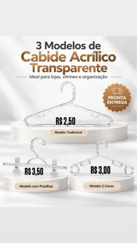 Cabide de acrílico
