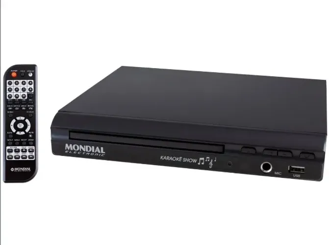 Aparelho de Karaokê DVD Player Mondial D-20