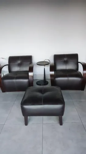 Conjunto de poltronas COURO, Madeira