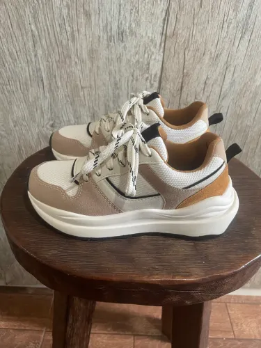 tênis casual ace caramelo 34