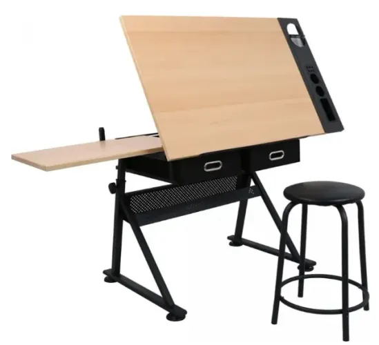 Mesa De Desenho Profissional Sinoart Board Com Banco, Ajustável Sem Detalhes