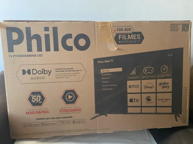 Tv Philco Roku 50 polegadas nova pouca usada! Na caixa ainda!!