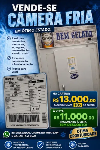 Câmera fria Gelopar