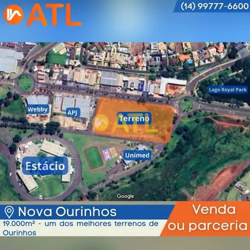Terreno à venda ou parceria, 19000 m², Área total ou parcial - Nova Ourinhos