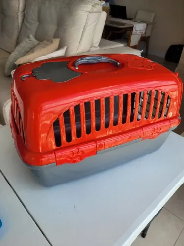 Kit Caixa transporte Plast Pet nº1 Cortador unha Pet Escova Pet Pazinha areia Pá