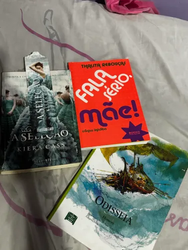 kit 2 livros - a seleção, fala sério mãe e a odisseia 