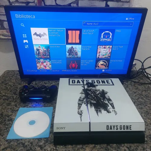 PLAYSTATION 4 1TB D3SB!0QU3@D0 12 JOGOS