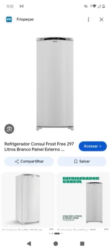 Vendo geladeira Consul Nova
