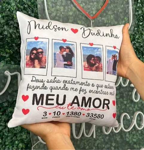 ? ALMOFADAS PERSONALIZADAS SUBLIMADAS 40x40 - DO SEU JEITO! ?