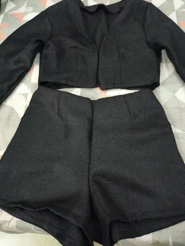 Conjunto social feminino preto