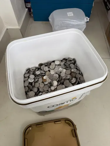 10kg de Moedas Brasileiras Antigas + brinde cédulas!!