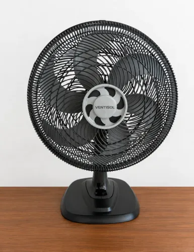 Ventilador de Mesa Ventisol Turbo 6 Pás Preto 220V