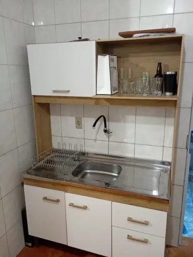 Kit Cozinha Marina com Pia em Inox 1,20M do Vale, utilizada por 6 meses-whats: *