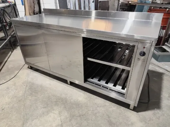 Balcão Frigorífico em Inox 1500x650x900 2 Portas para Resfriados