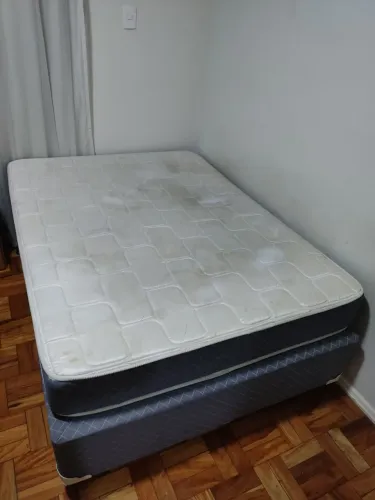Cama box casal com colchão
