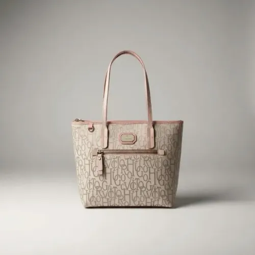 bolsa victor hugo original foxy em jacquard e couro