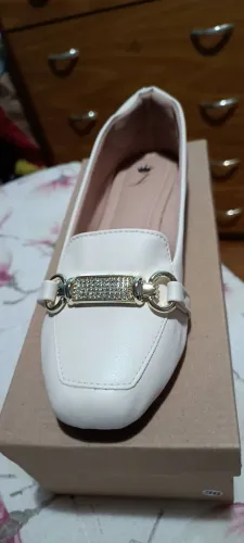 Sapatilha mocassim nova branca