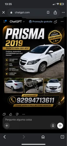 Chevrolet Prisma Sed. Joy/ LS 1.0 8V Flexpower 4P 2019