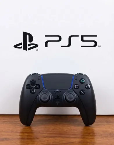 Controle DualSense PS5 Playstation 5 Original (Semi Novo) Midnight Black Compatível Com PC