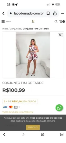 Lindo conjunto estiloso e confortável! Veste do 34 ao 38!
