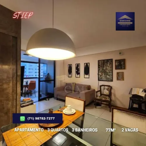 APARTAMENTO 3 QUARTOS (1 SUÍTE), 77M², NO STIEP
