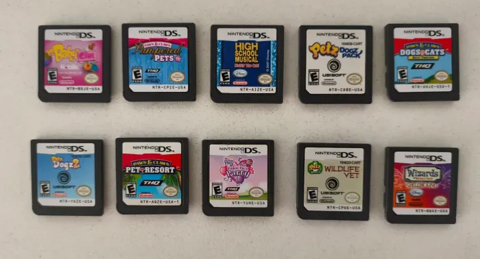 Lote com 10 cartuchos originais Nintendo DS 