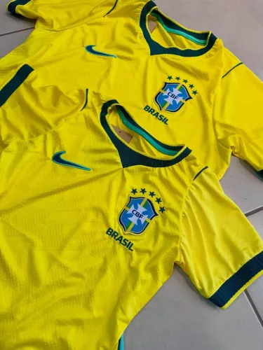 Kit Casal Seleção Brasileira - Camisa Masculina + Feminina Premium