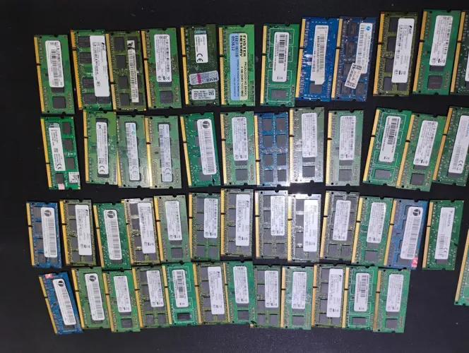 Pack 58 memórias ram DDR3 4gb