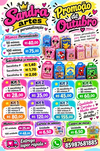 Mimos e sacolinha