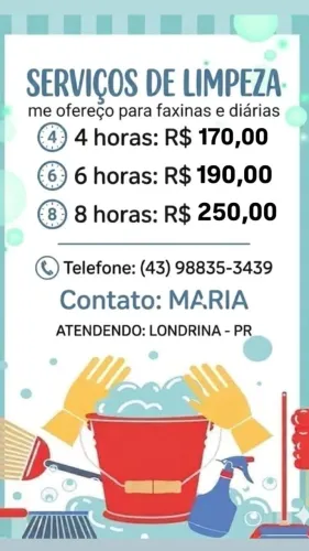 Diarista e faxineira
