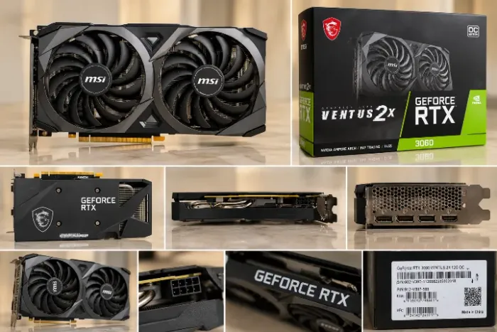 Placa de Vídeo MSI RTX 3060 Ventus 2X OC 12GB ? Sem Uso