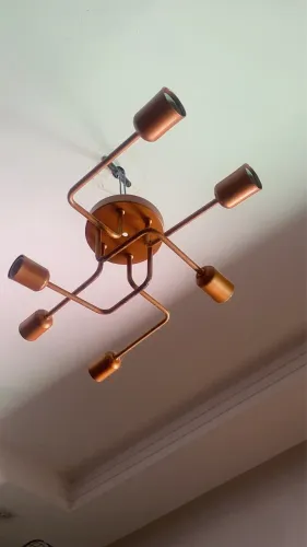 Lustre de teto moderno 6 lâmpadas