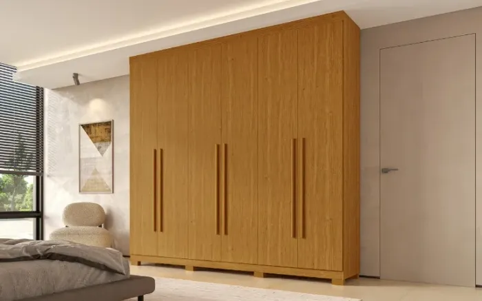Guarda Roupa Núbia 6 portas 100% MDF (Novo)