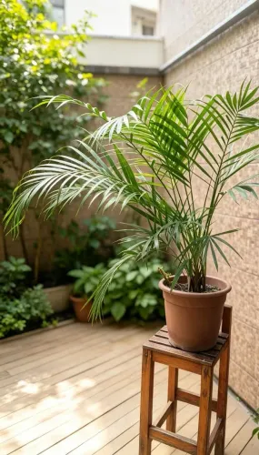 Vendo 3 vasos de plantas - palmeiras Areca - palmeira Yuca - Dracena