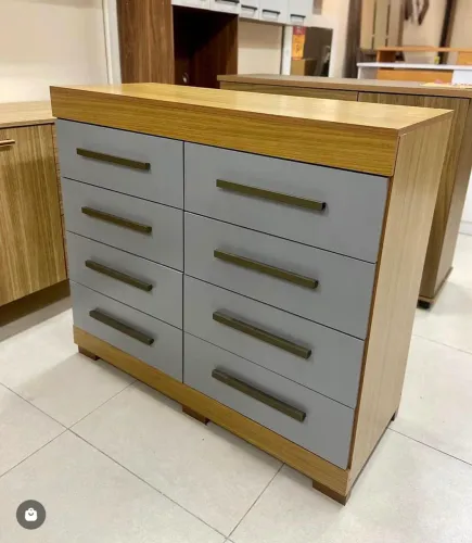 Cômoda Nalu ACP 08 Gavetas, 100% MDF - Entrega imediata;