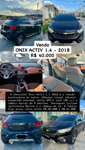 Chevrolet Onix Activ 1.4 8V Flex Mec. 4P 2018