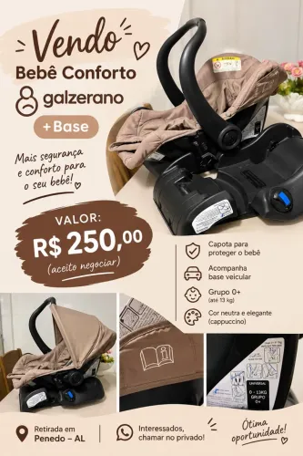 Bebê conforto + Base