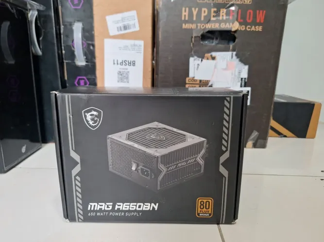 Fonte msi 650w mag a650bn Plus bronze