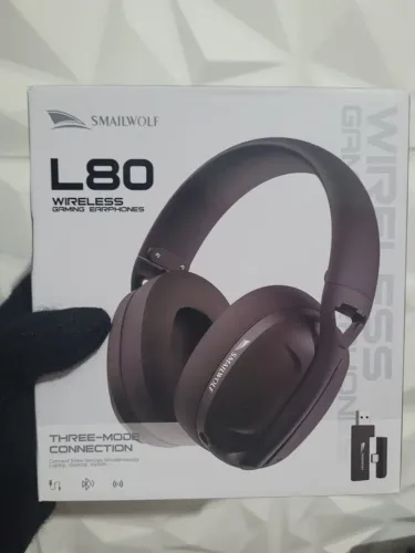 Headset Gamer Smailwolf L80 Ultraleve C/ Tri-mode Preto