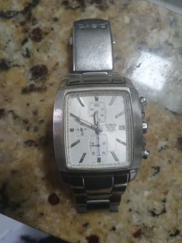 Relógio Casio Edifice EF-509 Original - Cronógrafo em Aço Inox