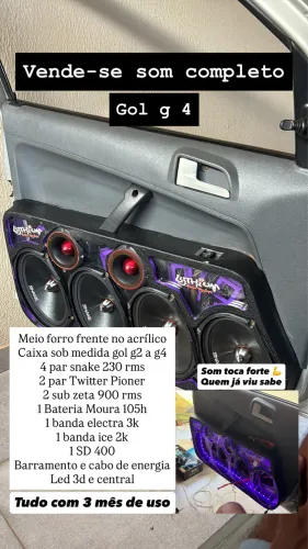 Som automotivo completo