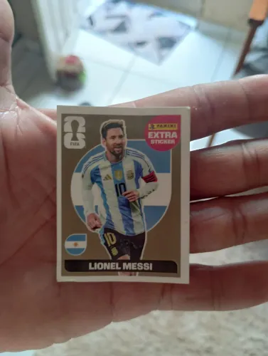 Figurinha da copa MessiDourada