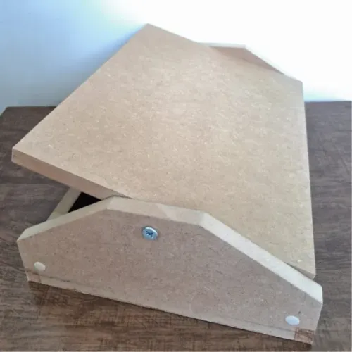 Apoio Para os Pés Ergonomico Com Movimento Essencial Home Office mdf natural