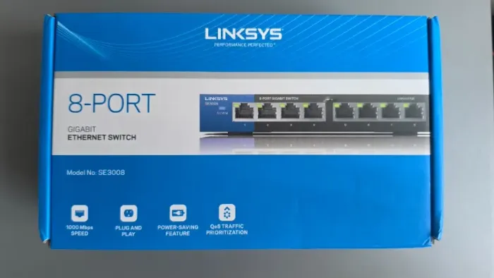 Switch Linksys SE3008 - 8 Portas Gigabit - comprado nos EUA - Novo na Caixa.