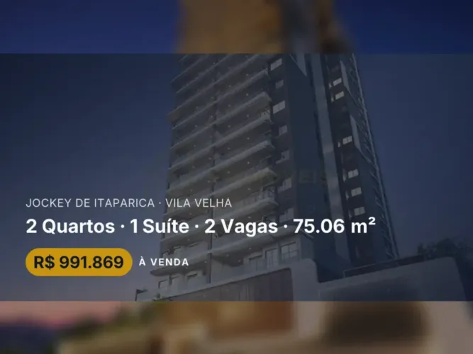 Seu novo lar no Jockey de Itaparica Apartamento com Suíte e Lazer Completo!