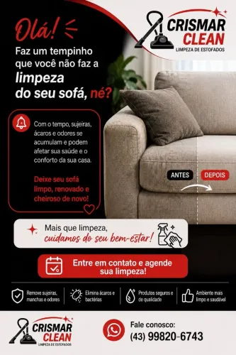 Limpeza e higienização de estofados